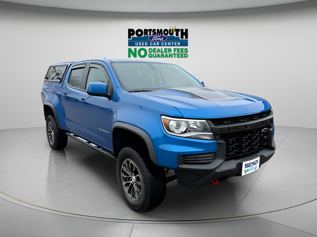 Bright Blue Metallic 2021 Chevrolet Colorado ZR2 Crew Cab 4WD Pickup Truck Four-Wheel Drive 8-Speed Automatic
