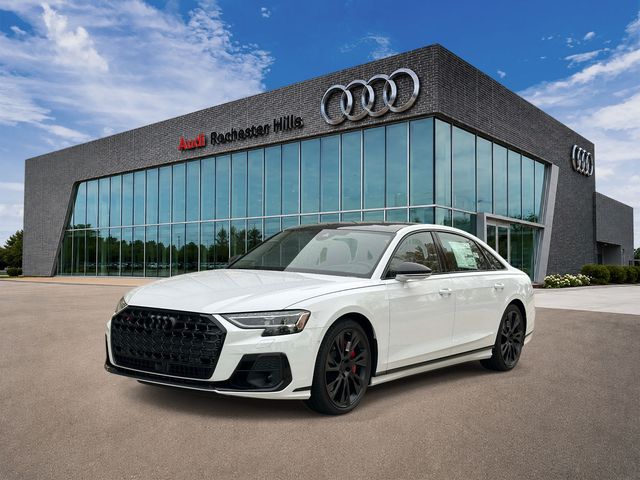 Glacier White 2026 Audi S8 Sedan All-Wheel Drive 8-Speed Automatic