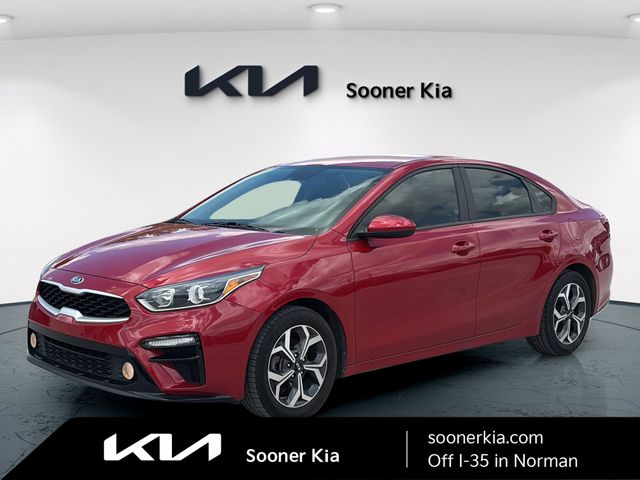 Currant Red 2021 Kia Forte LXS FWD Sedan Front-Wheel Drive Continuously Variable Transmission