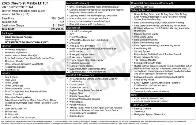 Used 2025 Chevrolet Malibu For Sale in Indianapolis, IN