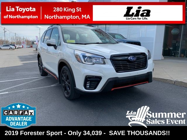 Crystal White Pearl 2019 Subaru Forester 2.5i Sport AWD SUV / Crossover All-Wheel Drive Continuously Variable Transmission