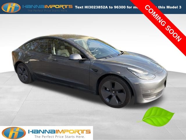 Midnight Silver Metallic 2021 Tesla Model 3 Standard Range Plus RWD Sedan Rear-Wheel Drive 1-Speed Automatic
