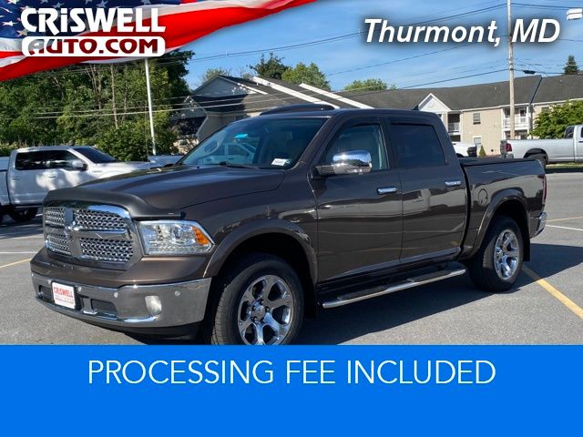Brown Metallic 2018 RAM 1500 Laramie Crew Cab 4WD Pickup Truck Four-Wheel Drive 8-Speed Automatic