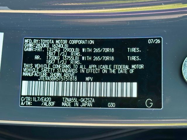 New 2026 Toyota 4Runner SUV