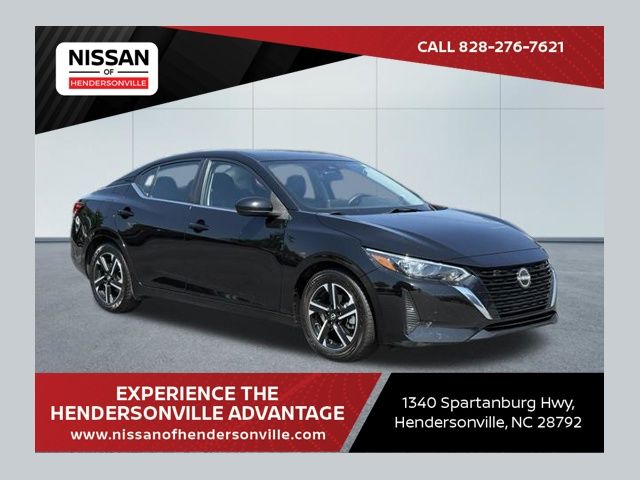 Super Black 2025 Nissan Sentra Sedan Front-Wheel Drive Continuously Variable Transmission
