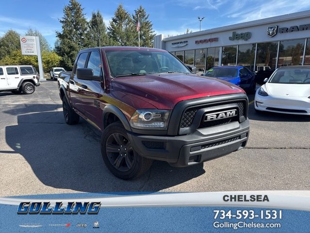 Delmonico Red Pearlcoat 2024 RAM 1500 Classic Warlock Crew Cab 4WD Pickup Truck Four-Wheel Drive 8-Speed Automatic