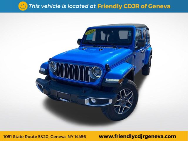 Hydro Blue Pearl Coat 2024 Jeep Wrangler SUV / Crossover Four-Wheel Drive 8-Speed Automatic