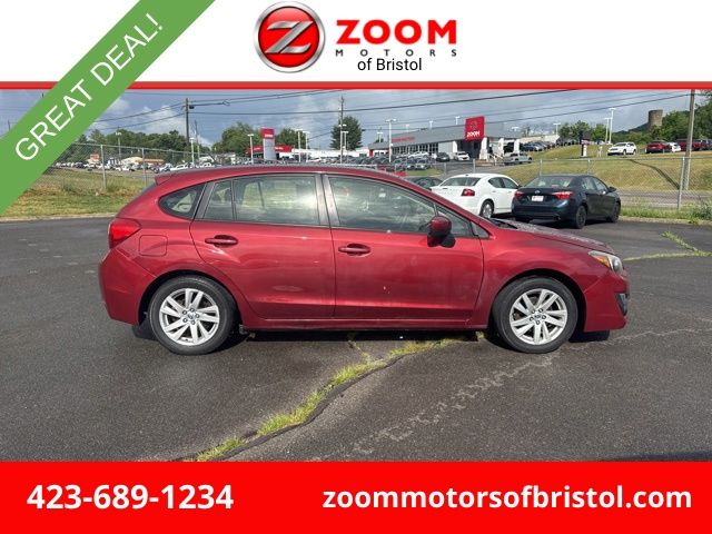 Venetian Red Pearl 2016 Subaru Impreza 2.0i Premium Hatchback Hatchback All-Wheel Drive Continuously Variable Transmission