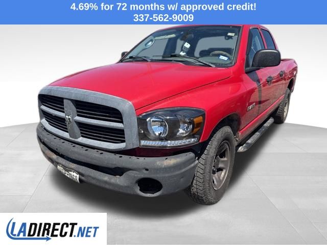 Flame Red Clearcoat 2008 Dodge RAM 1500 ST Quad Cab LB RWD Pickup Truck Rear-Wheel Drive 5-Speed Automatic
