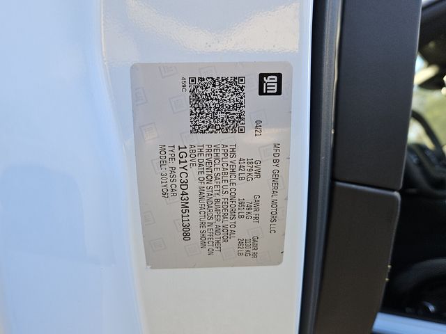 2021 Chevrolet Corvette Stingray RWD Convertible 3LT