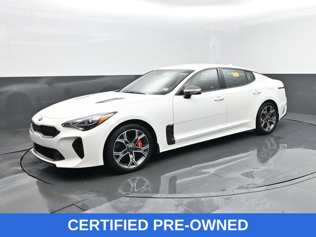 Snow White Pearl 2018 Kia Stinger Sedan Rear-Wheel Drive 8-Speed Automatic