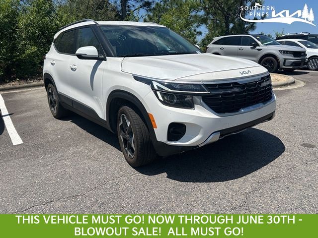Snow White Pearl 2024 Kia Seltos EX AWD SUV / Crossover All-Wheel Drive Continuously Variable Transmission