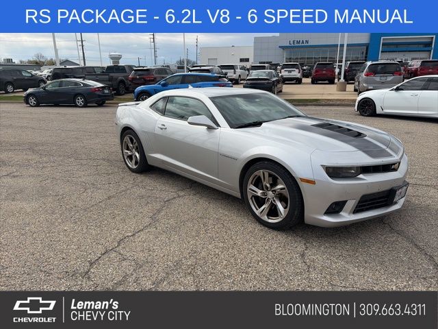 Silver Ice Metallic 2015 Chevrolet Camaro 1SS Coupe RWD Coupe Rear-Wheel Drive 6-Speed Manual