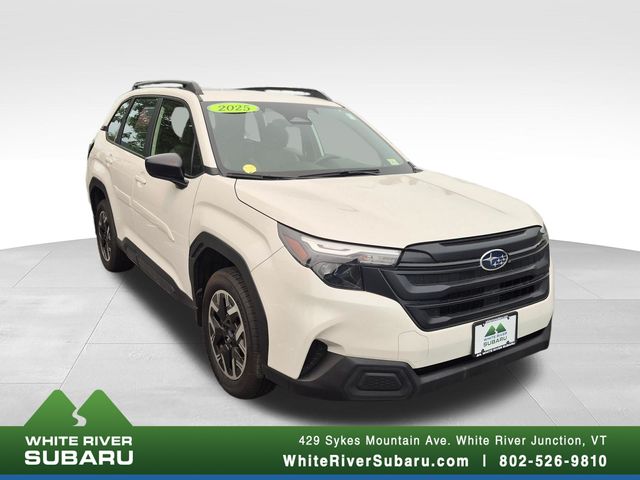 Crystal White Pearl 2025 Subaru Forester SUV / Crossover All-Wheel Drive Continuously Variable Transmission