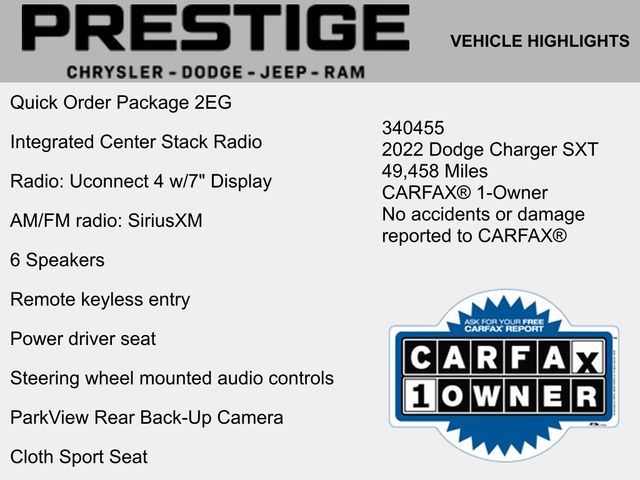 2022 Dodge Charger SXT 2