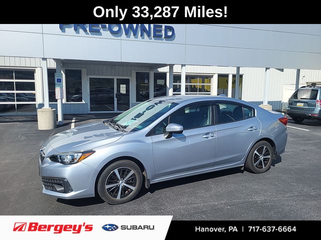 Ice Silver Metallic 2020 Subaru Impreza Sedan All-Wheel Drive Continuously Variable Transmission