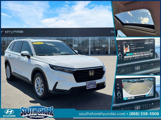 Platinum White Pearl 2024 Honda CR-V EX-L AWD SUV / Crossover All-Wheel Drive Continuously Variable Transmission