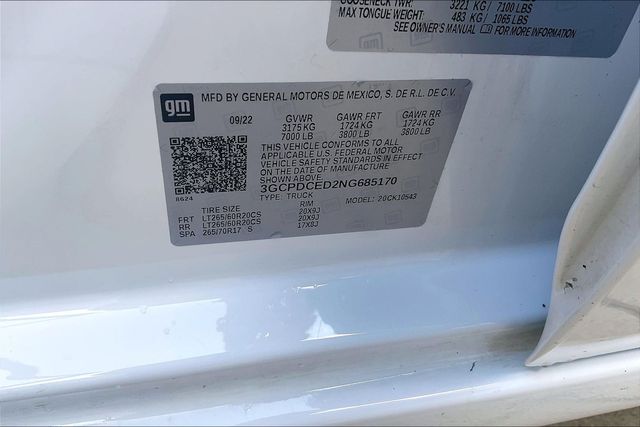 Used 2022 Chevrolet Silverado 1500 Truck