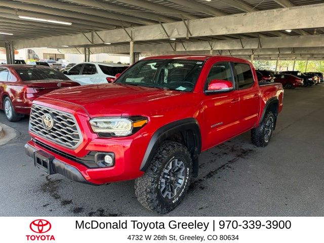 Barcelona Red Metallic 2023 Toyota Tacoma TRD Off Road Double Cab 4WD Pickup Truck Four-Wheel Drive 6-Speed Automatic