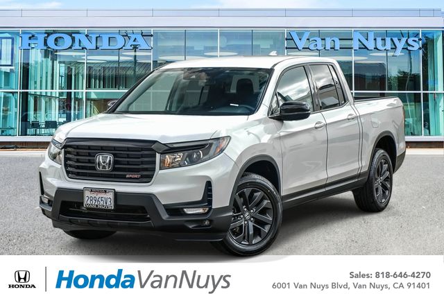 White 2023 Honda Ridgeline Pickup Truck All-Wheel Drive 9-Speed Automatic