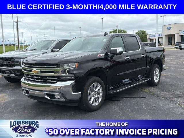 Black 2021 Chevrolet Silverado 1500 Pickup Truck Four-Wheel Drive Automatic