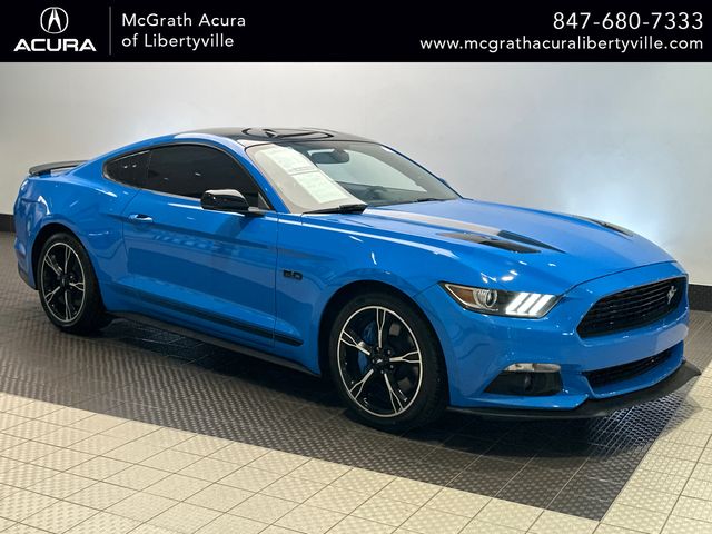 Grabber Blue 2017 Ford Mustang Coupe Rear-Wheel Drive 6-Speed Automatic