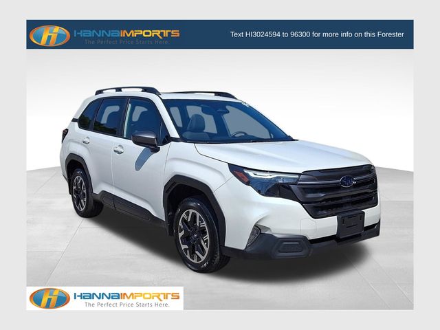 Crystal White Pearl 2025 Subaru Forester SUV / Crossover All-Wheel Drive Continuously Variable Transmission