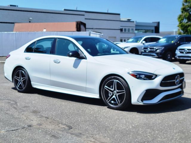 Polar White 2024 Mercedes-Benz C-Class Sedan All-Wheel Drive 9-Speed Automatic