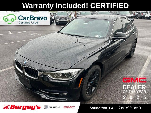 Jet Black 2018 BMW 3 Series Sedan All-Wheel Drive 8-Speed Automatic