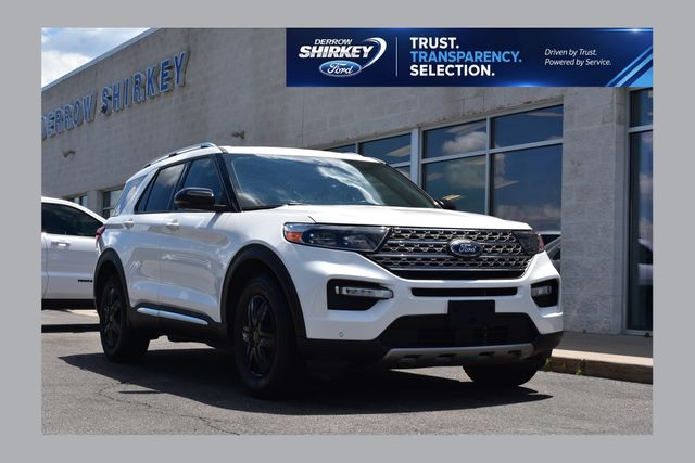 Star White Metallic Tri-Coat 2023 Ford Explorer SUV / Crossover All-Wheel Drive Automatic