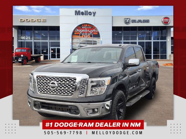 Gray (Magnetic Black) 2018 Nissan Titan SL Crew Cab 4WD Pickup Truck Four-Wheel Drive 7-Speed Automatic