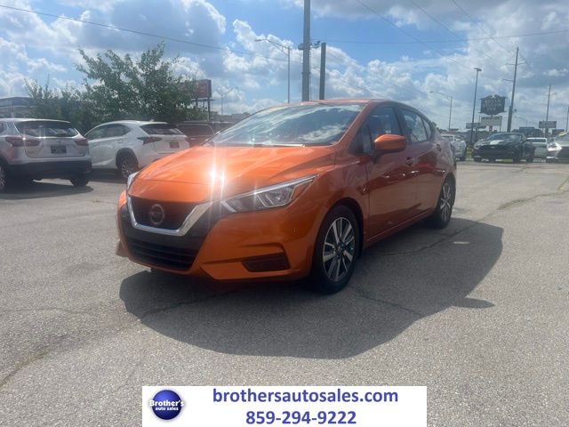 Monarch Orange Pearl Met 2020 Nissan Versa Sedan Front-Wheel Drive Continuously Variable Transmission