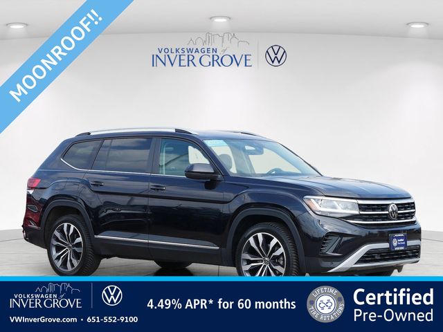 Deep Black Pearl 2023 Volkswagen Atlas SUV / Crossover All-Wheel Drive 8-Speed Automatic