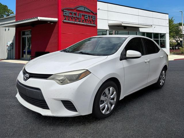 Super White 2014 Toyota Corolla Sedan Front-Wheel Drive Continuously Variable Transmission