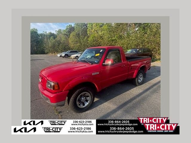 Red 2007 Ford Ranger Sport Pickup Truck Rear-Wheel Drive 5-Speed Automatic Overdrive