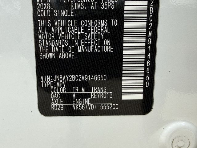 2021 Nissan Armada SL White at Baytown Hyundai
