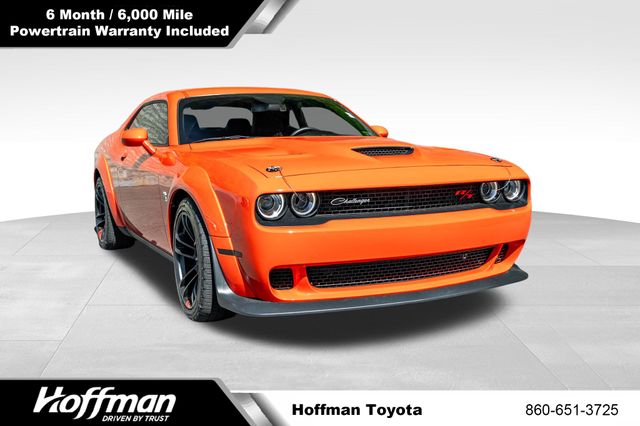 Go Mango! 2023 Dodge Challenger Coupe Rear-Wheel Drive 6-Speed Manual