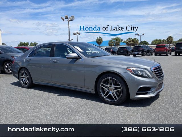 Palladium Silver Metallic 2015 Mercedes-Benz S-Class S 550 4MATIC Sedan All-Wheel Drive 7-Speed Automatic
