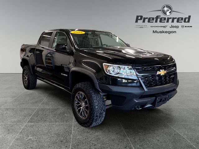 Black 2018 Chevrolet Colorado ZR2 Crew Cab 4WD Pickup Truck Four-Wheel Drive 8-Speed Automatic