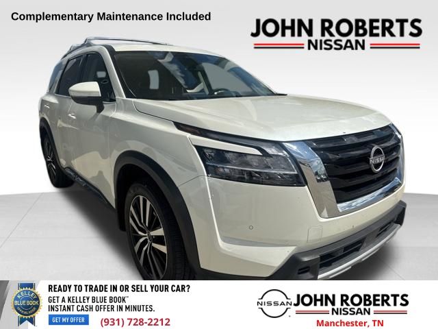 Pearl White Tricoat 2024 Nissan Pathfinder Platinum FWD SUV / Crossover Front-Wheel Drive 9-Speed Automatic