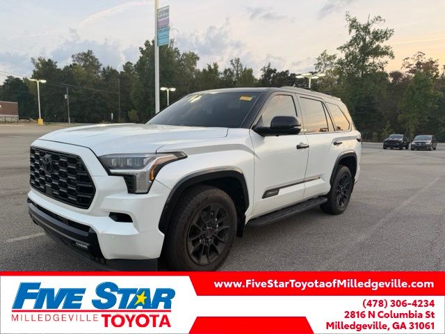 White 2025 Toyota Sequoia SUV / Crossover Four-Wheel Drive Automatic