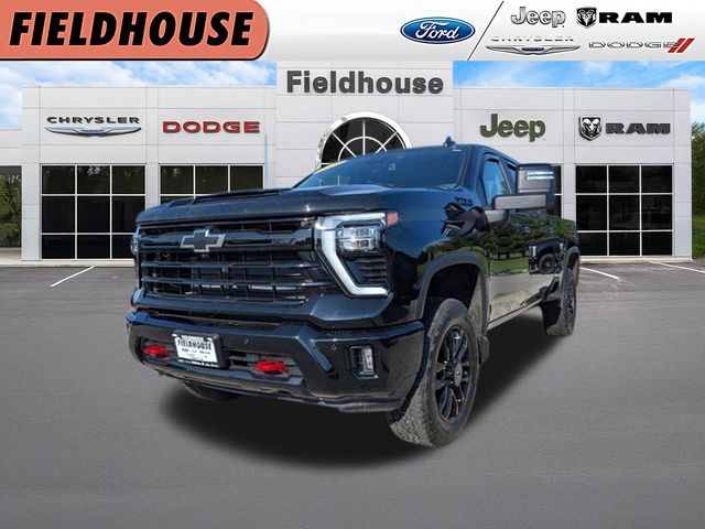 Black 2025 Chevrolet Silverado 2500HD LT Crew Cab 4WD Pickup Truck Four-Wheel Drive Automatic