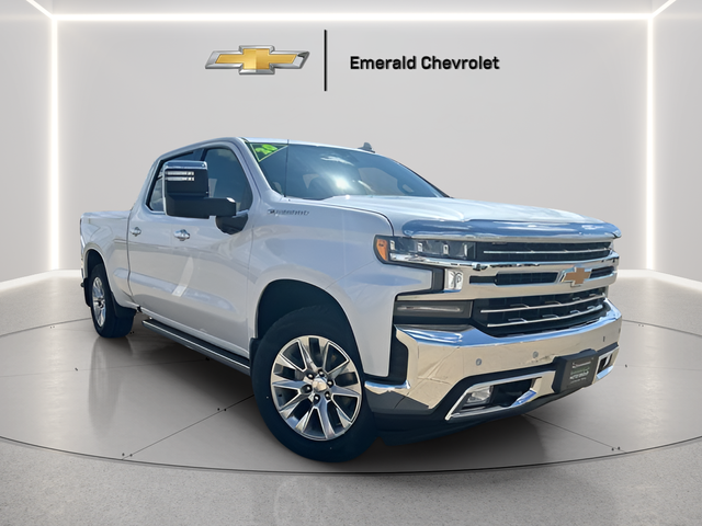Summit White 2020 Chevrolet Silverado 1500 LTZ Crew Cab 4WD Pickup Truck Four-Wheel Drive 8-Speed Automatic Overdrive
