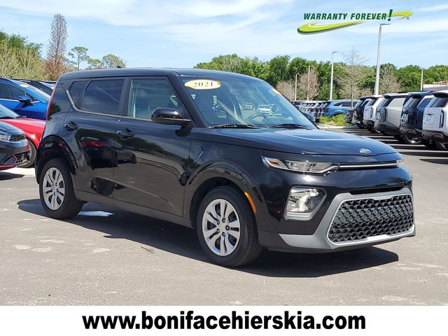 Cherry Black 2021 Kia Soul LX FWD SUV / Crossover Front-Wheel Drive