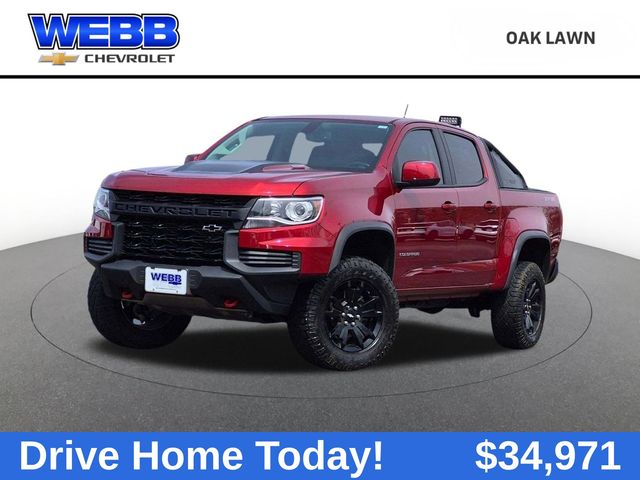Cherry Red Tintcoat 2021 Chevrolet Colorado ZR2 Crew Cab 4WD Pickup Truck Four-Wheel Drive 6-Speed Automatic