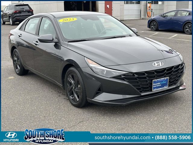 Portofino Gray 2023 Hyundai Elantra SEL FWD Sedan Front-Wheel Drive Continuously Variable Transmission