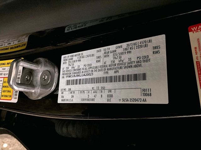 2020 Ford Escape Titanium Black at Phil Fitts Ford