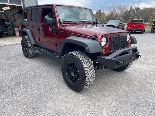 2008 Jeep Wrangler Unlimited X - Red Rock Crystal Pearlcoat exterior view 4