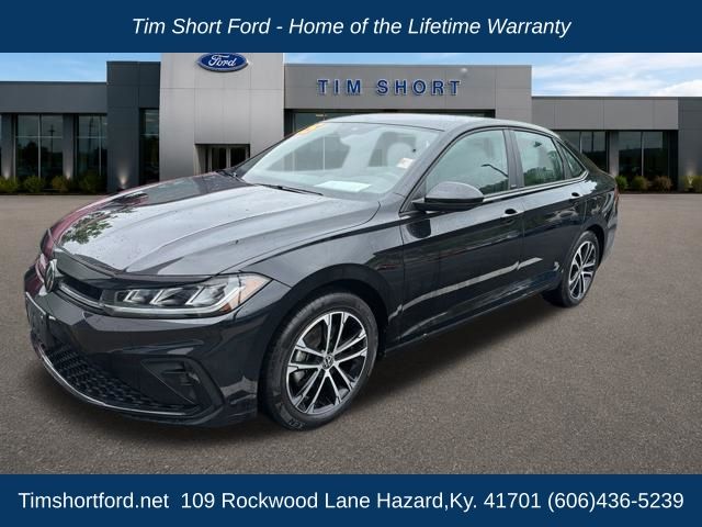 Black 2025 Volkswagen Jetta Sedan Front-Wheel Drive 8-Speed Automatic