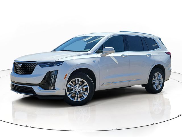 Crystal White Tricoat 2025 Cadillac XT6 SUV / Crossover Four-Wheel Drive 9-Speed Automatic